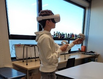 Virtual reality workshop bij Technotheek Hoogeland
